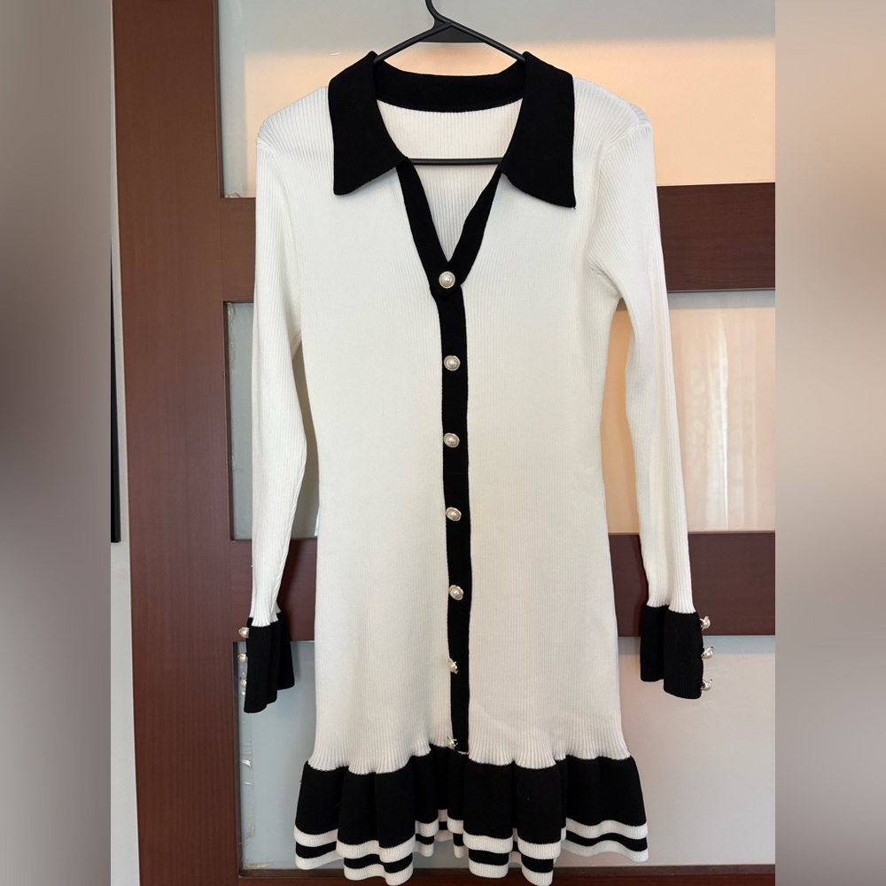 Ribbed knit dress